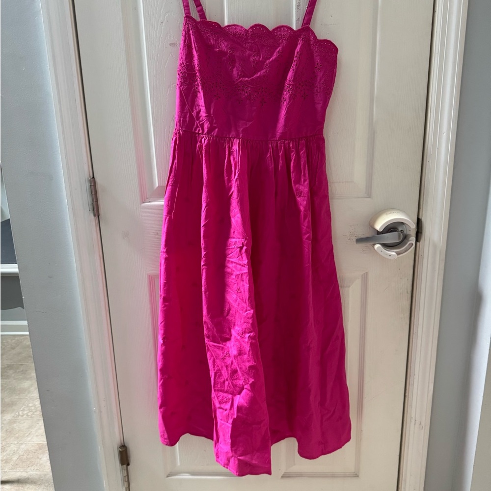 GAP Pink Sleeveless Spaghetti Strap Sundress